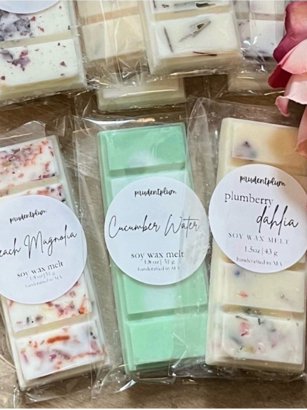 Strawberry Snowdrop Soy Wax Melt Snap Bar 1.8oz | Melts For Wax Warmer